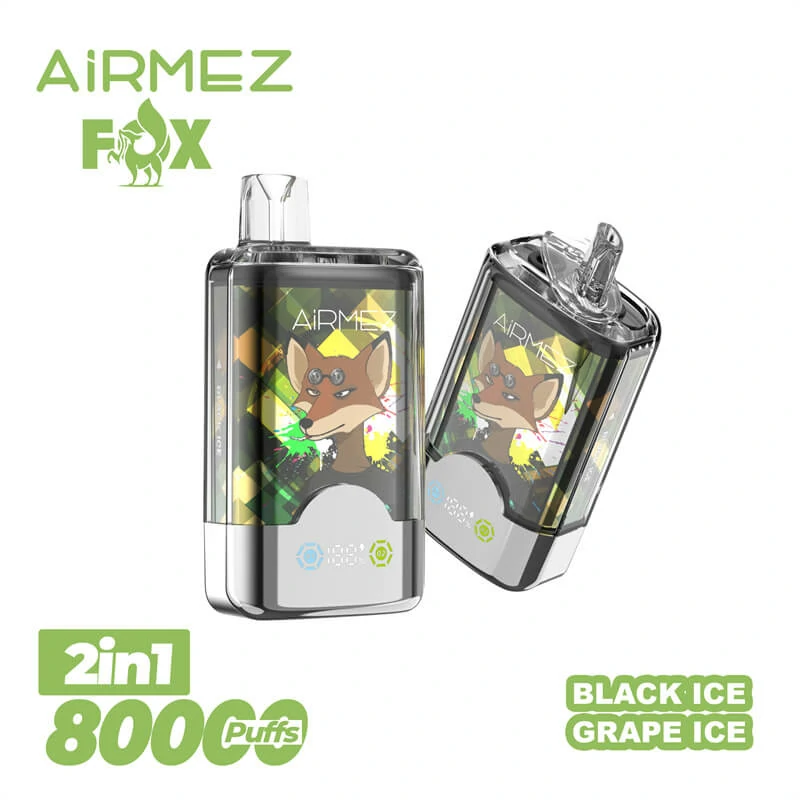 Airmez Fox 2-in-1 80000 80Kパフ デュアルフレーバー 使い捨て電子タバコ
