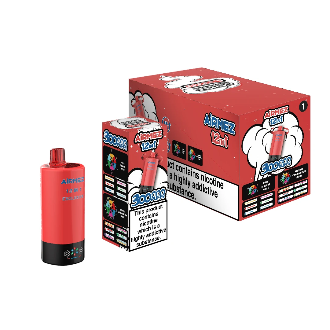 Airmez 300000パフ 12-in-1 使い捨て電子タバコ