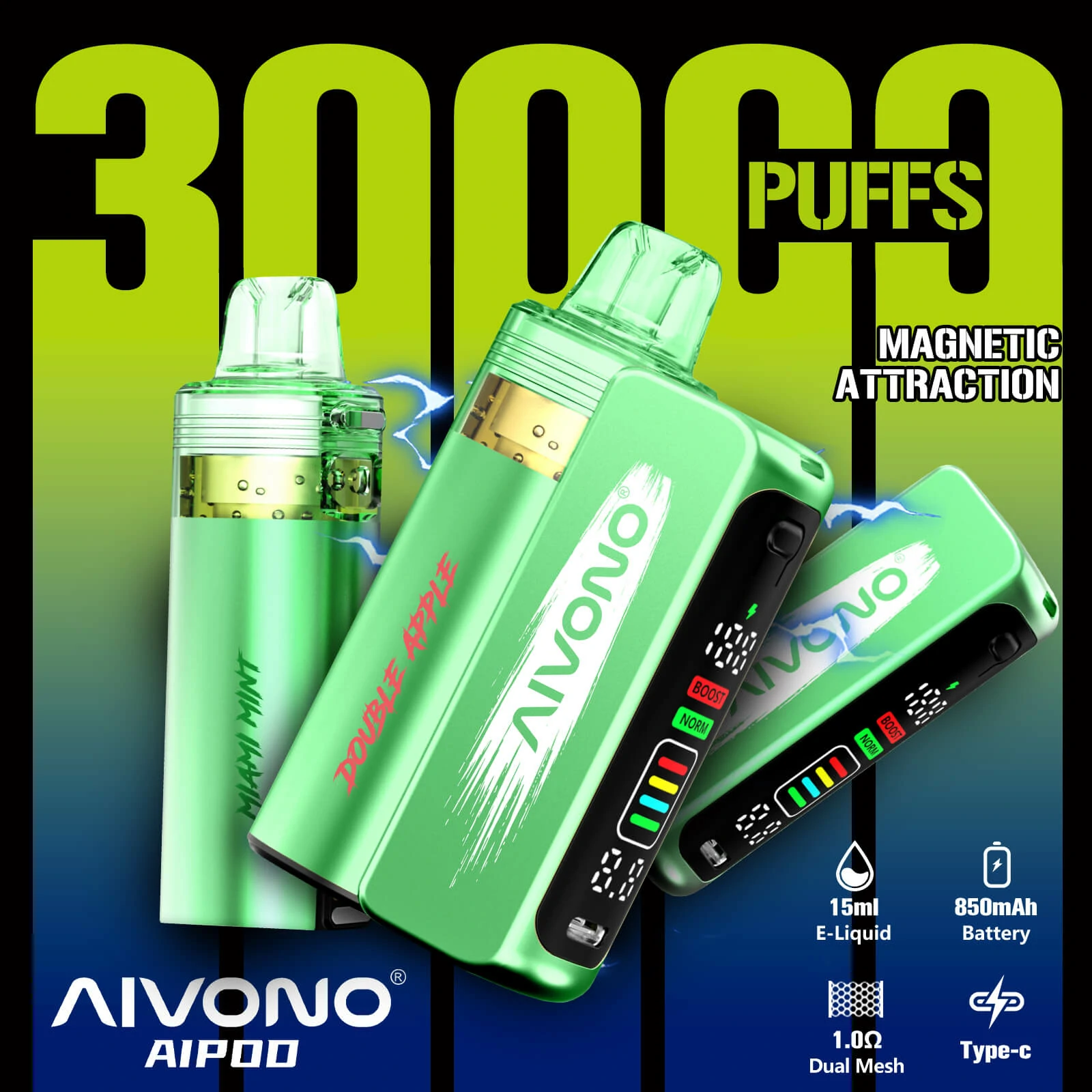 AIVONO AIM AIPOD KIT 30000パフ 使い捨て電子タバコ