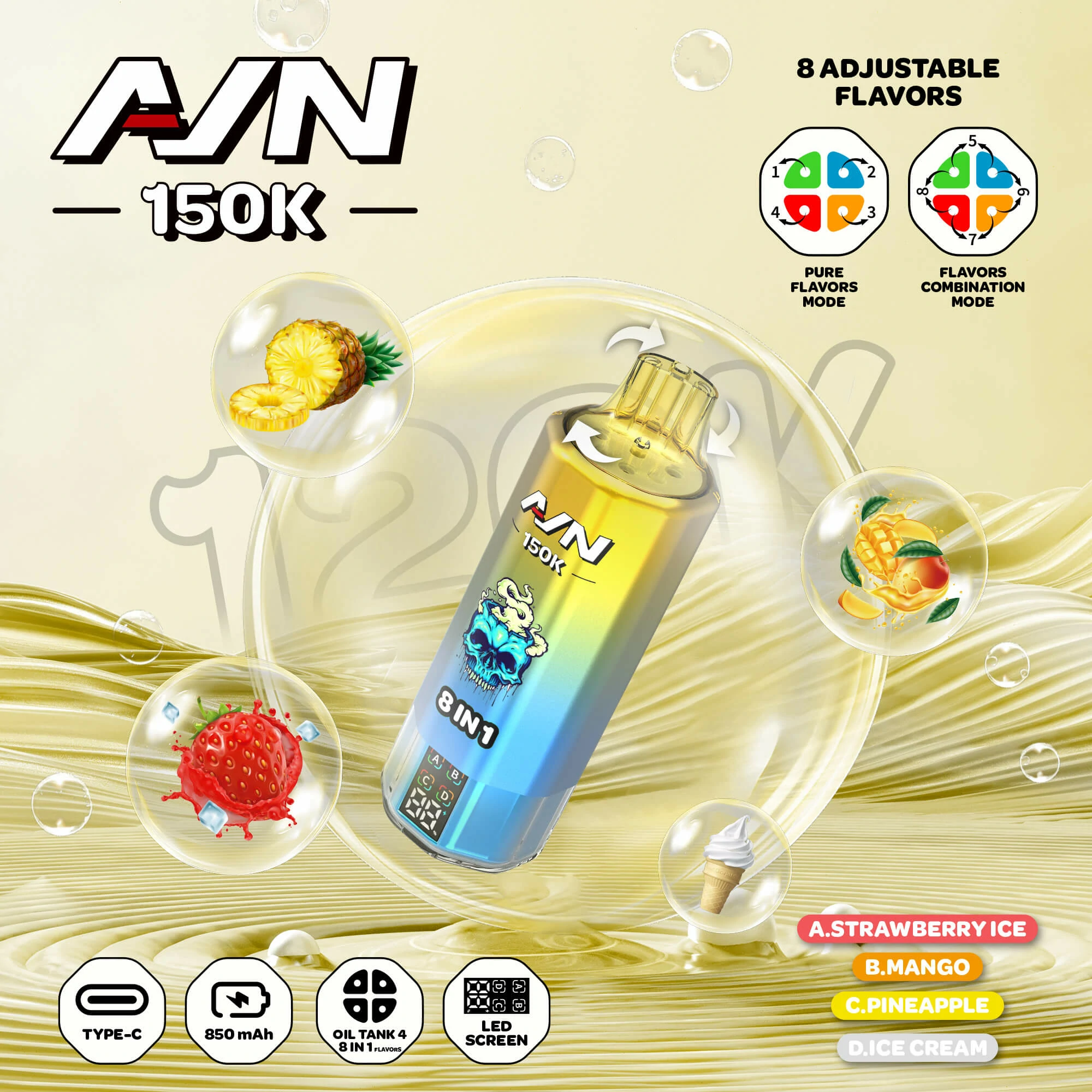 AIVONO AIM AVN 150000パフ 使い捨て電子タバコ