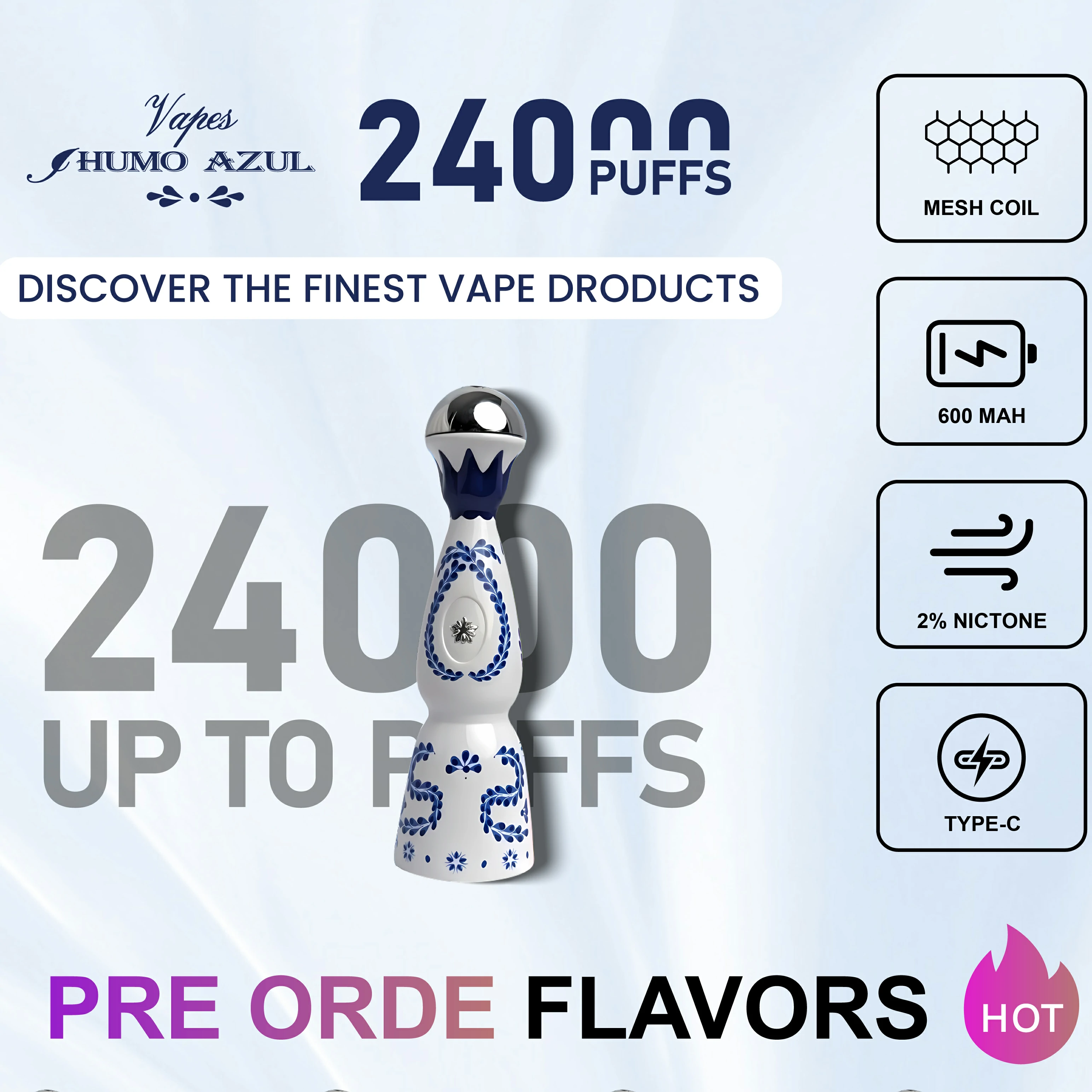 Azul Humo 24000パフ 使い捨て電子タバコ
