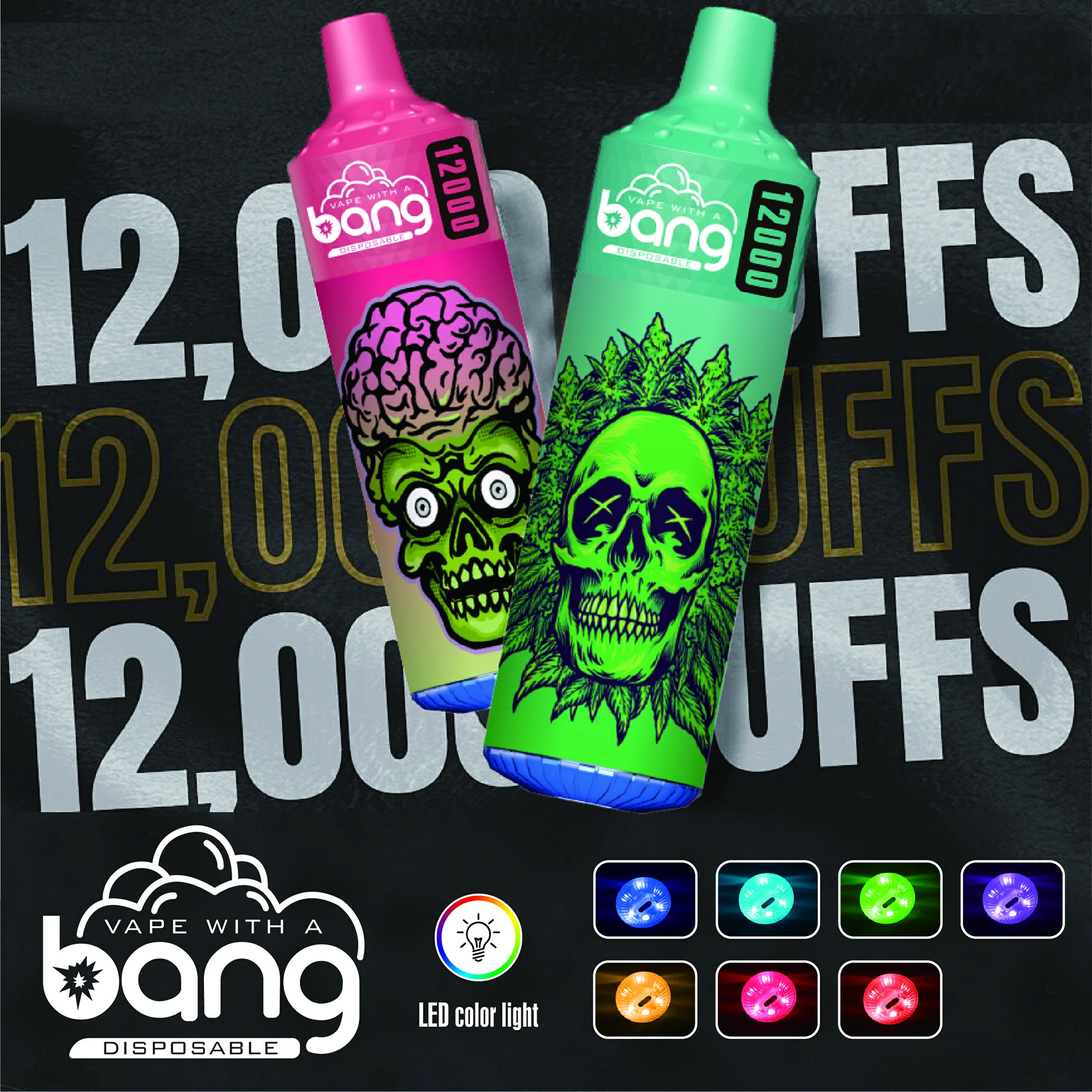 Bang 12000パフ 使い捨て電子タバコ