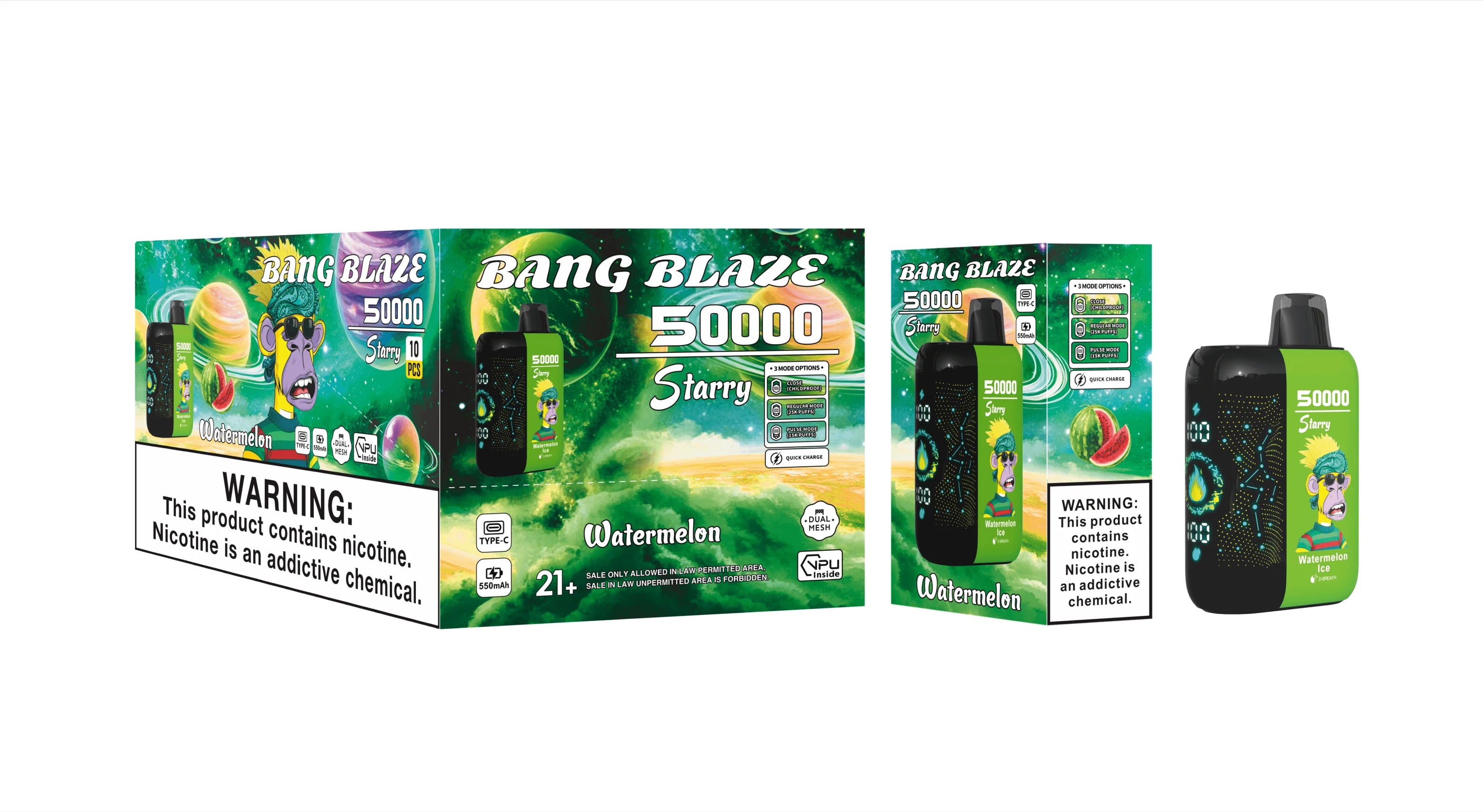 Bang Blaze Starry 50000パフ 使い捨て電子タバコ
