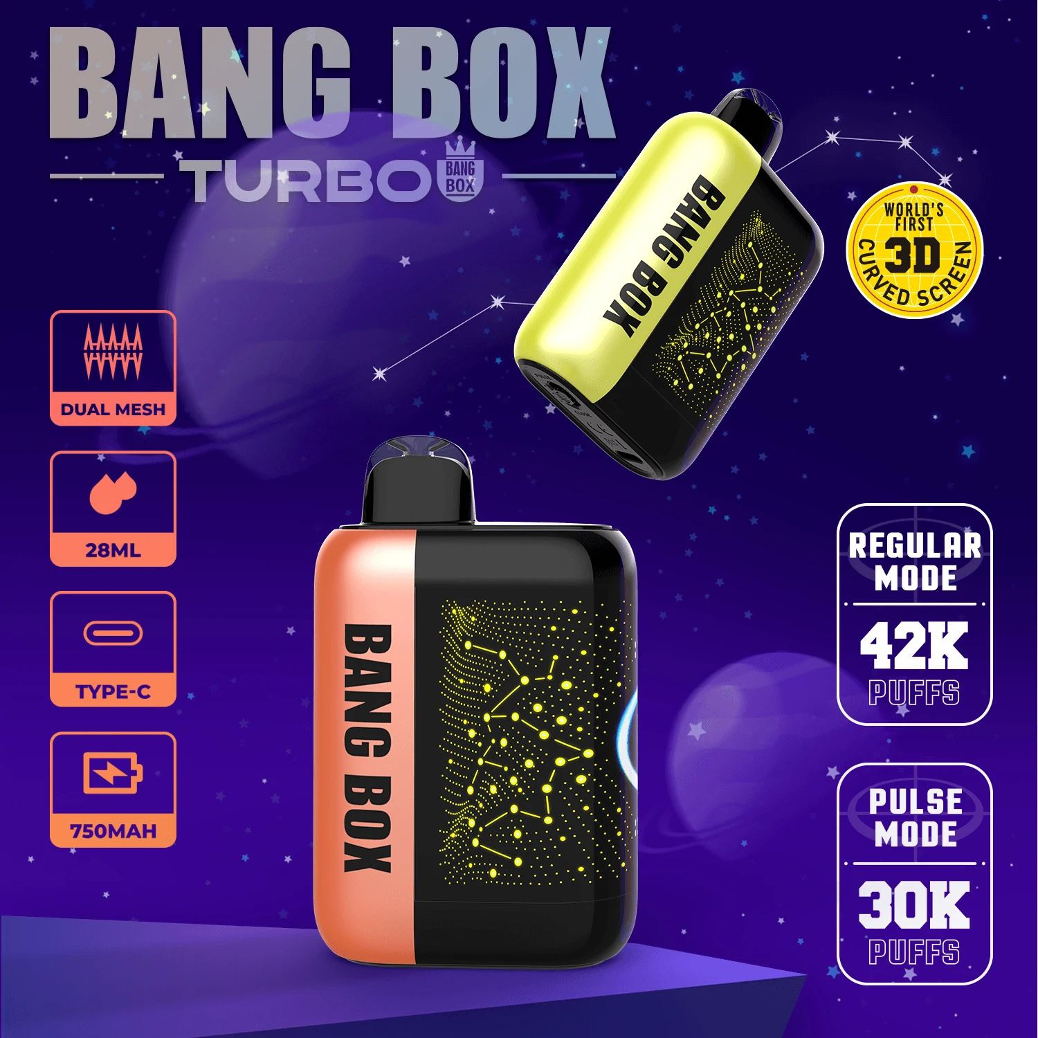 Bang Box 42000パフ 使い捨て電子タバコ
