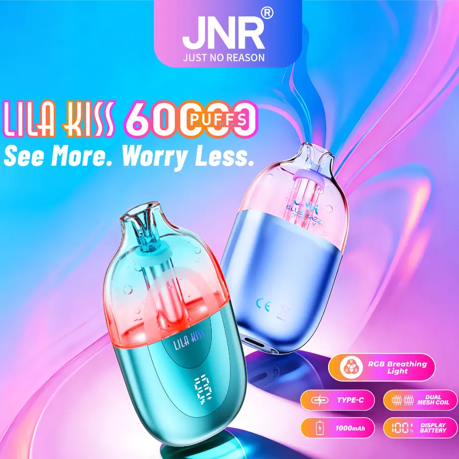 JNR Lila Kiss 60000パフ 使い捨て電子タバコ