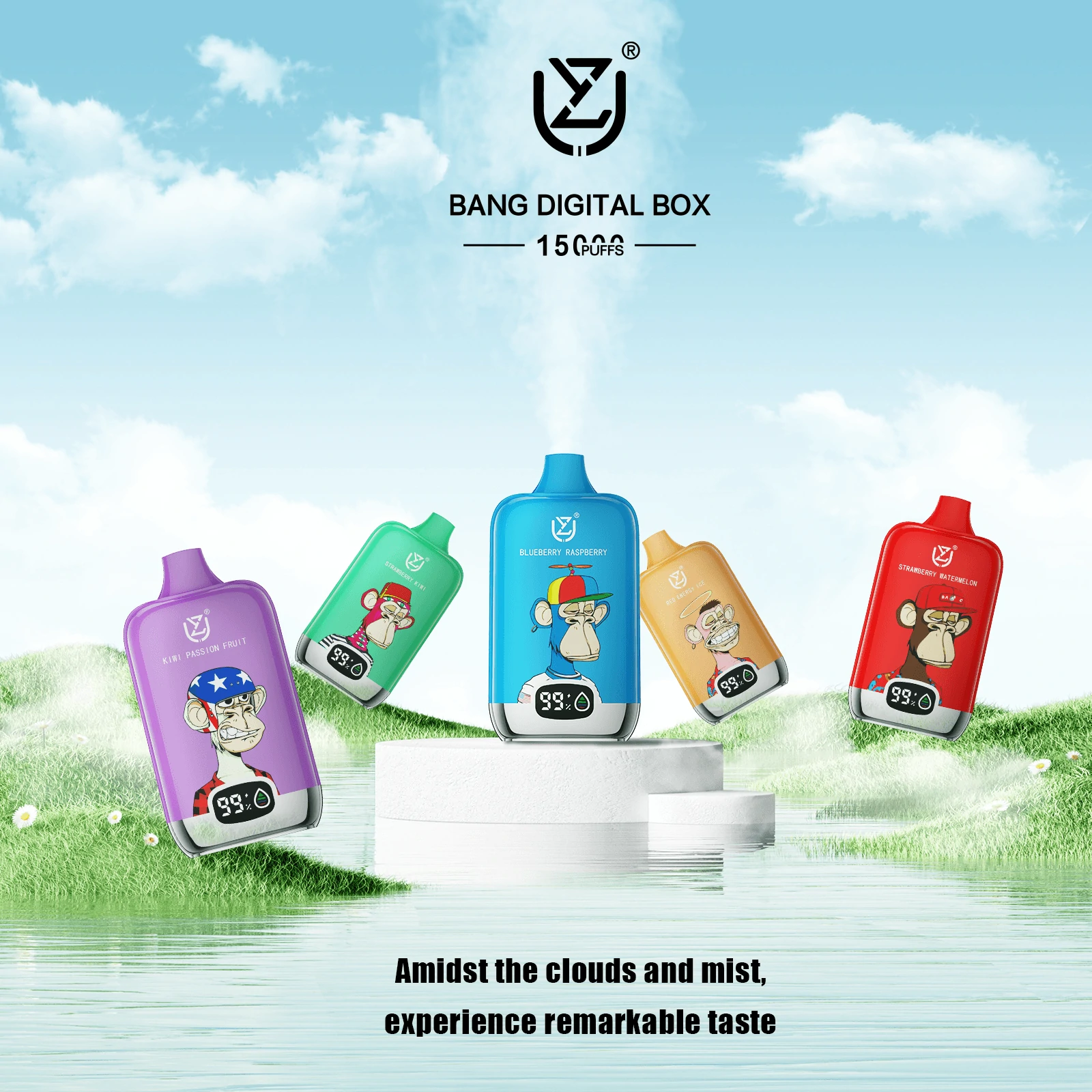 UZY Bang Digital 15000パフ 使い捨て電子タバコ